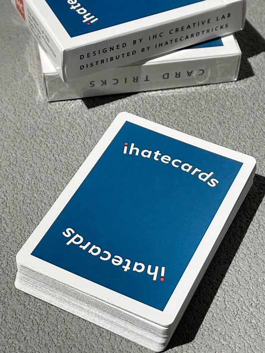 IHATECARDTRICKS Classic Blue Playing Cards
